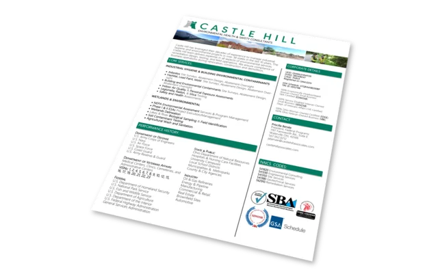 Castle Hill Associates qualification statement